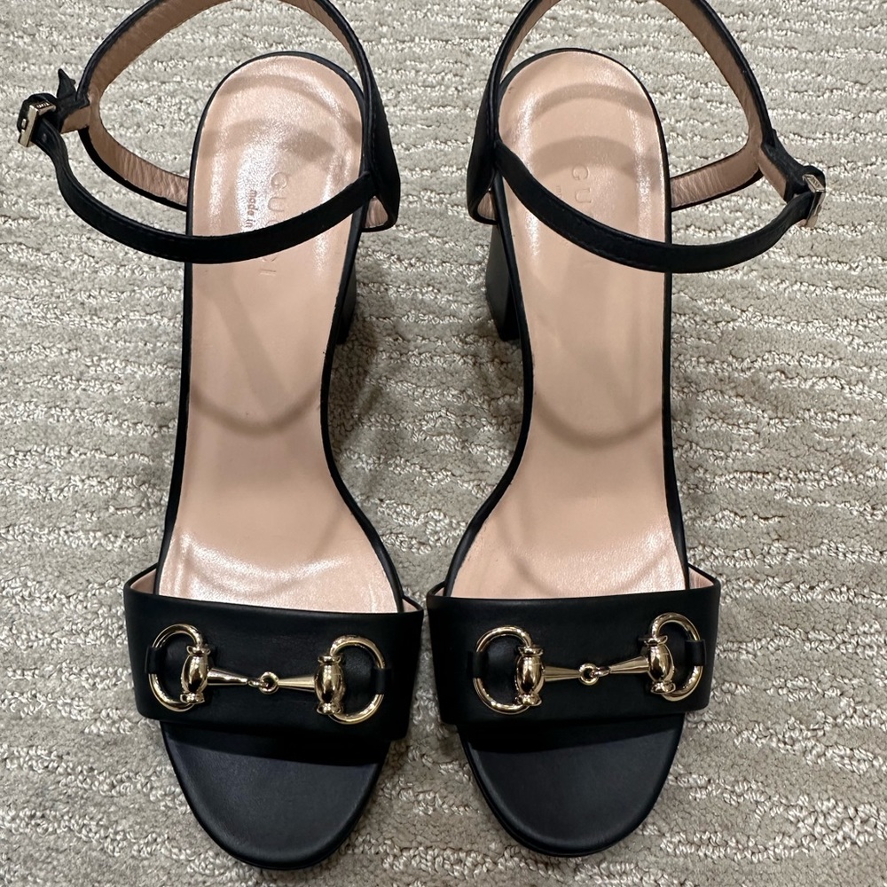 Gucci Leather Slingback Sandals
